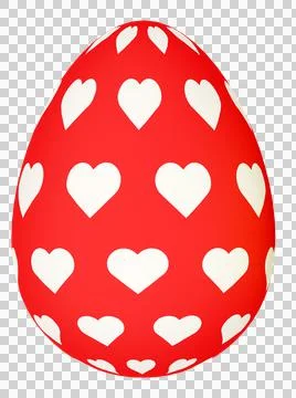 3D Easter Egg with beautiful pattern Stock Illustration