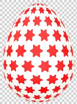 3D Easter Egg with beautiful pattern Stock Illustration