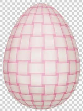 3D Easter Egg with beautiful pattern Stock Illustration