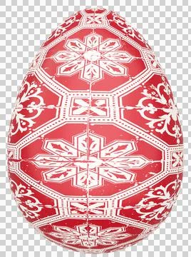 3D Easter Egg with beautiful pattern Illustrazione stock