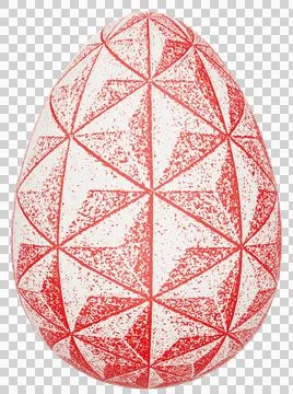 3D Easter Egg with beautiful pattern Illustrazione stock