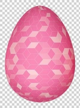 3D Easter Egg with beautiful pattern Stockillustratie