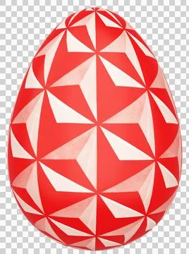 3D Easter Egg with beautiful pattern Stock Illustration