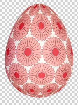 3D Easter Egg with beautiful pattern Stock Illustration