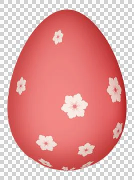 3D Easter Egg with beautiful pattern Stock Illustration