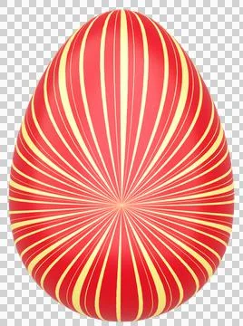 3D Easter Egg with beautiful pattern Stock Illustration