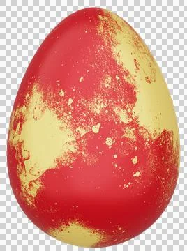 3D Easter Egg with beautiful pattern Stock Illustration