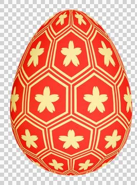 3D Easter Egg with beautiful pattern Stock Illustration