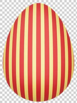 3D Easter Egg with beautiful pattern Stock Illustration