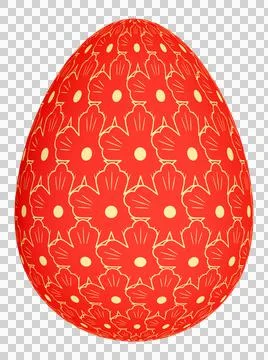 3D Easter Egg with beautiful pattern Stock Illustration