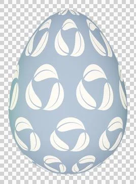 3D Easter Egg with beautiful pattern Stock Illustration