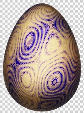 3D Easter Egg with beautiful pattern Stock Illustration