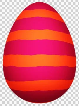 3D Easter Egg with beautiful pattern Stock Illustration