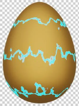 3D Easter Egg with beautiful pattern Stock Illustration