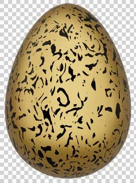 3D Easter Egg with beautiful pattern Stock Illustration