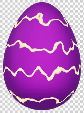 3D Easter Egg with beautiful pattern Stockillustratie