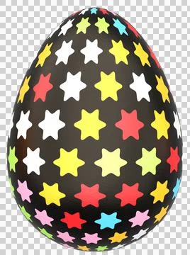 3D Easter Egg with beautiful pattern Stock Illustration