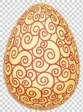 3D Easter Egg with beautiful pattern Stock-Illustration