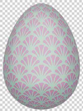 3D Easter Egg with beautiful pattern 스톡 일러스트