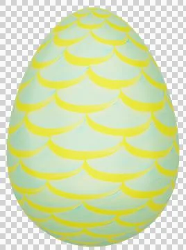 3D Easter Egg with beautiful pattern Illustrazione stock