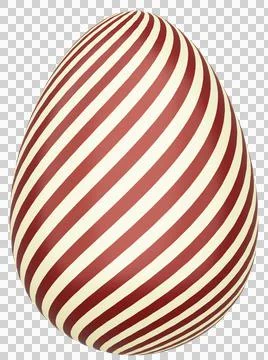 3D Easter Egg with beautiful pattern Stock Illustration