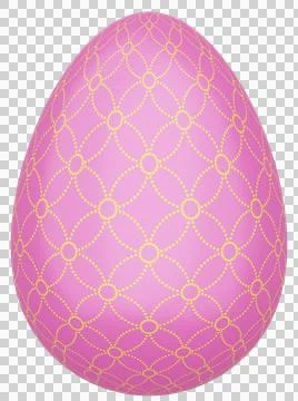 3D Easter Egg with beautiful pattern Stock Illustration