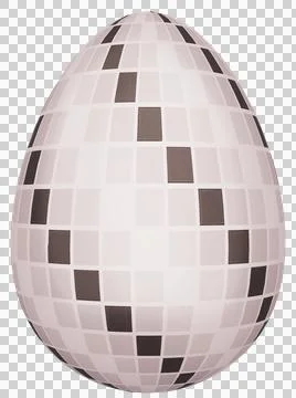 3D Easter Egg with beautiful pattern Stock Illustration