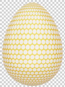 3D Easter Egg with beautiful pattern Stockillustratie