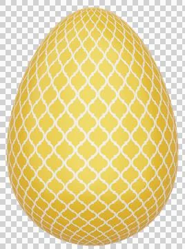 3D Easter Egg with beautiful pattern Stock Illustration