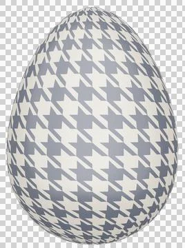 3D Easter Egg with beautiful pattern Stockillustratie