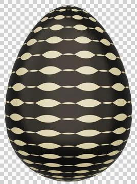 3D Easter Egg with beautiful pattern Illustrazione stock