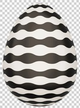 3D Easter Egg with beautiful pattern Stock Illustration