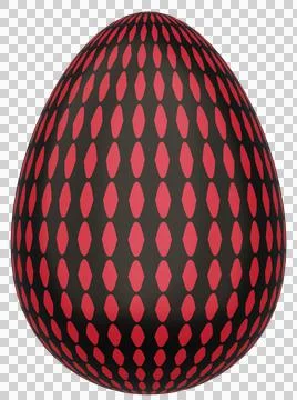 3D Easter Egg with beautiful pattern Stock Illustration