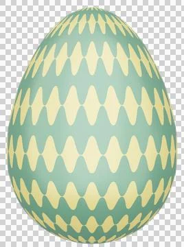 3D Easter Egg with beautiful pattern Stockillustratie