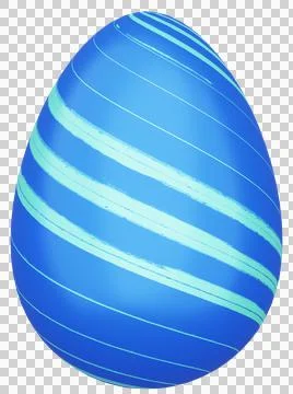 3D Easter Egg with beautiful pattern Stock Illustration