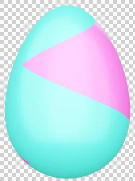 3D Easter Egg with beautiful pattern Stock Illustration