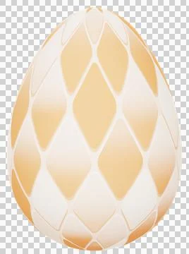 3D Easter Egg with beautiful pattern Illustrazione stock