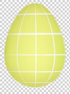 3D Easter Egg with beautiful pattern Stock Illustration