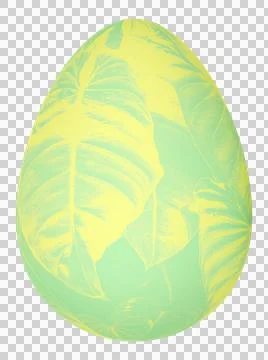 3D Easter Egg with beautiful pattern Stock Illustration