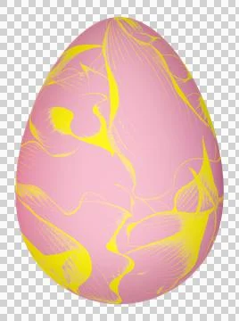 3D Easter Egg with beautiful pattern Stock-Illustration