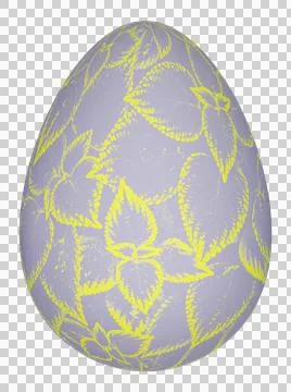 3D Easter Egg with beautiful pattern Stockillustratie