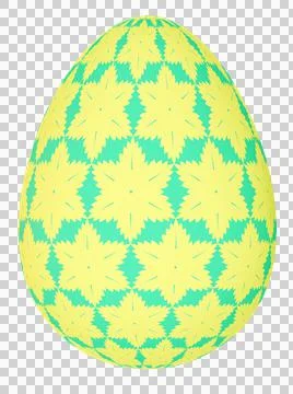 3D Easter Egg with beautiful pattern 스톡 일러스트