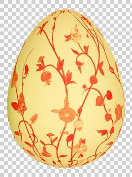 3D Easter Egg with beautiful pattern Stockillustratie
