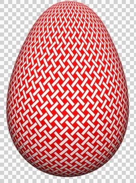 3D Easter Egg with beautiful pattern Stock Illustration
