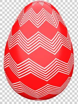 3D Easter Egg with beautiful pattern Stock Illustration