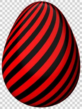 3D Easter Egg with beautiful pattern Stock Illustration