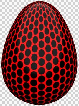 3D Easter Egg with beautiful pattern Stock Illustration