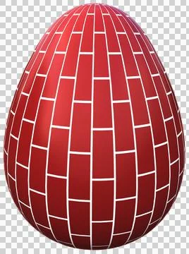 3D Easter Egg with beautiful pattern Illustrazione stock