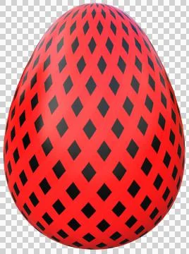 3D Easter Egg with beautiful pattern Stock Illustration