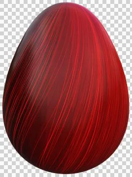3D Easter Egg with beautiful pattern Stock Illustration